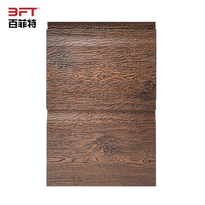 سیاہ لکڑی کے اگواڑے کی دیوار کے پینل